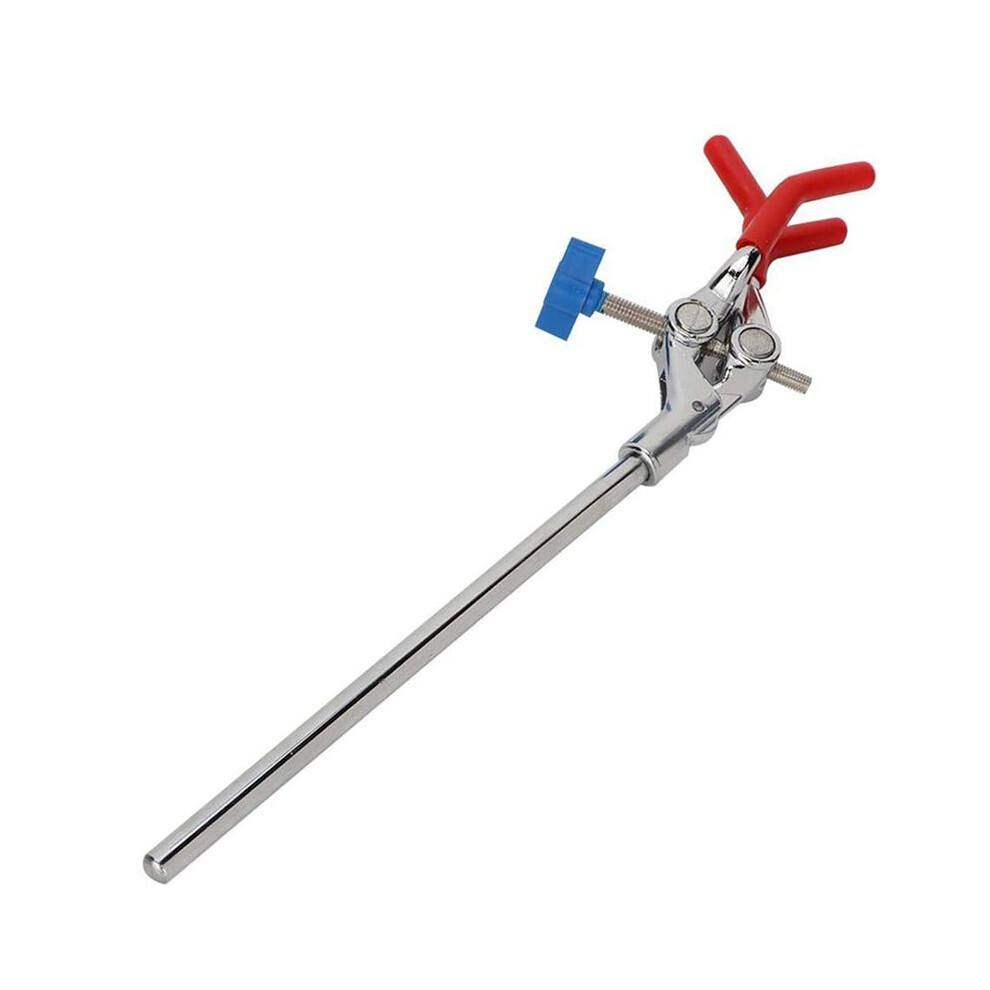 4X Clamp 28Cm 3 Prong Finger Style Rubber-Coated Laboratory Clamp Multifunctional Condenser Beaker Extension Clamp 6031482898124