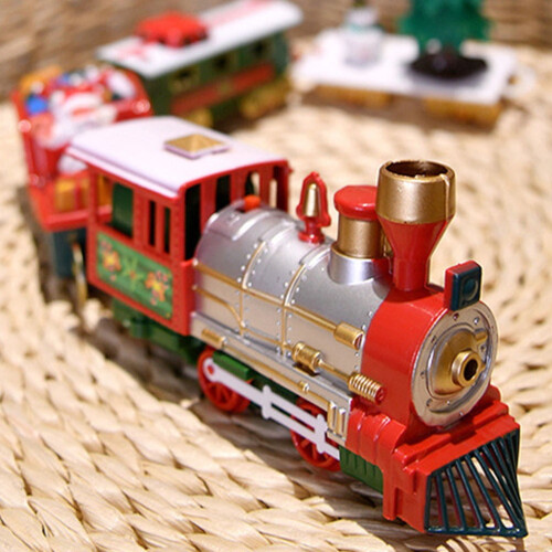 Christmas Train Set Plastic Toy Assorted Colors