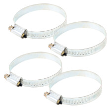 Slangklemmen van metaal voor auto's, 4 stuks, 11,8 x 2,95 x 0,47 inch