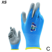 Kids Gardening Gloves Soft Rubber-Coated for Ages 3-12