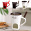 Chocolate Fondue Set Ceramic Cup with Candle Warmer 1 Set 1