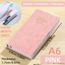 A6 Mini-Notizbuch-Planer, Tagesplaner, Reisetagebuch
