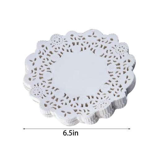 Lace Paper Placemats Round Disposable 150 pcs 1