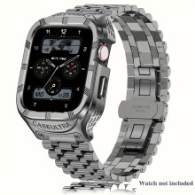 Boîtier et bracelet en acier inoxydable pour Apple Watch 49 mm