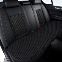Flax Car Seat Cushion Set Breathable Ventilated 3-Piece