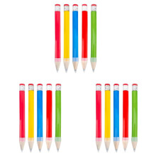 15 Pack 14 Inch Wooden Jumbo Pencils with Cap Funny Novelty Inspirational Wood Pencils for Kids