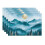 Forest Tree Fog Mountain Moon Placemats 12x18" Washable 1