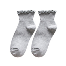Chaussettes rayées verticales pour femmes, bord décoratif