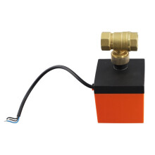 2X Valvola A Sfera con Filettatura Elettrica In Ottone CA 220 V Elettrovalvola Acqua A 2 Vie A 3 Fili con Attuatore DN15