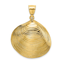 Charms Collection: Charm de concha texturizada de oro de 14 quilates