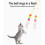 Hanging Door Cat Toy with Retractable String and Feather 1
