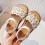 Sandals Cailíní Óga Béasach Strap Hook-and-Loop Compordach 5
