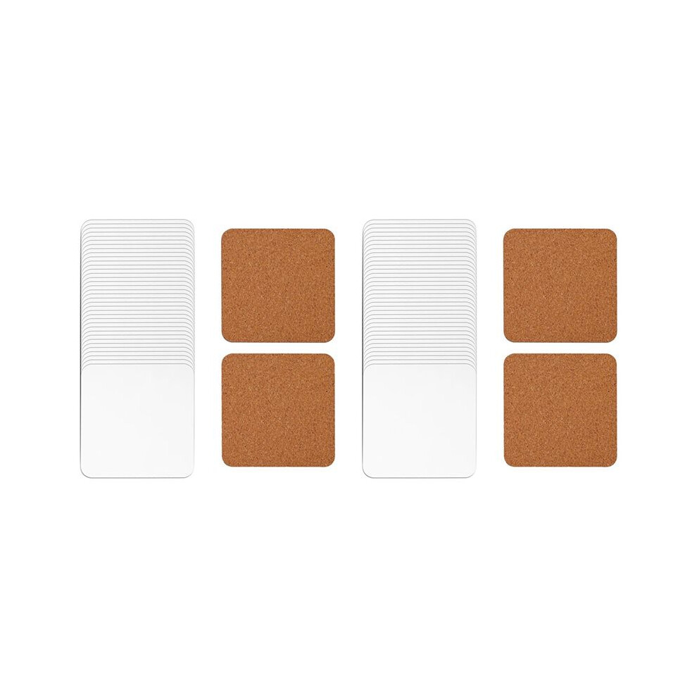 80Pcs Sublimation Square Coasters, Cardboard Coasters, 4X4in Hardboard Coaster Wooden Coaster 6032530926691