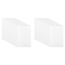 40 Stück 3 mm Stickschaum, 6 X 9 Zoll, EVA-Schaumplatten für 3D-Stickerei, Kunst und Handwerk, DIY-Projekte, Handnähen, Weiß