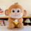 Banana Monkey Plush Toy Soft Stuffed Animal 1 pc 1