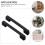 Metal wardrobe handles black pull bezel 1 piece 6