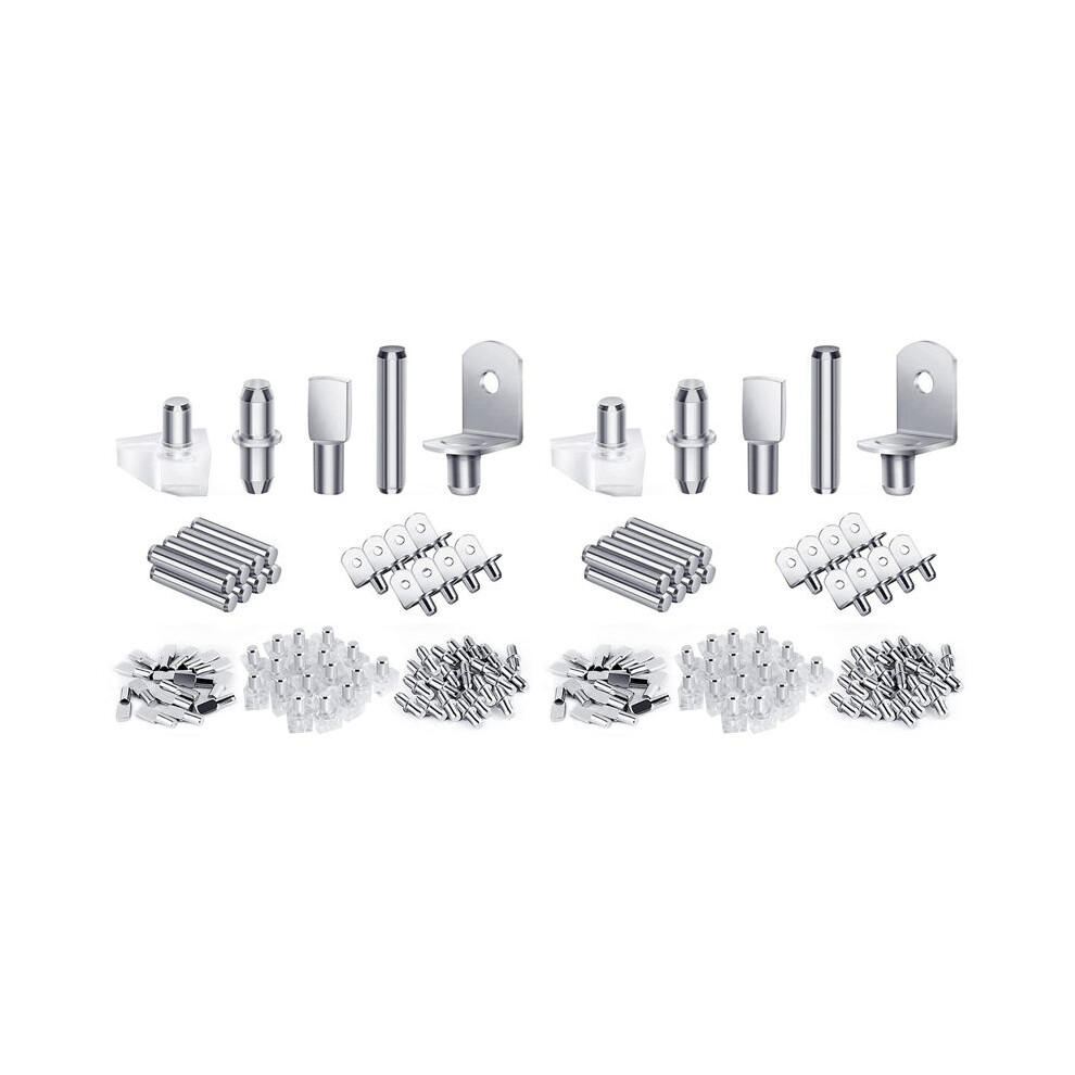 240Pcs Shelf Pegs Kit, 5 Styles Shelf Pins Shelf Support Pegs, Cabinet Shelf Pegs For Shelves Bookcase Bookshelf Pegs 6032898449863