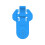 Blue Manual Can Opener Plastic Beverage Protector 1 1