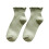 Women's Vertical Striped Crew Socks Decorative Edge 1