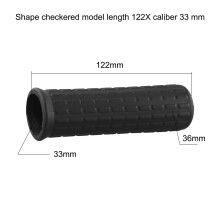Black Anti-skid Barrow Handles Universal Square Shape