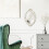 LONGWIN vintage oval wall mirror white 10 x 14.5 inch 2