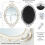 LONGWIN vintage oval wall mirror white 10 x 14.5 inch 4