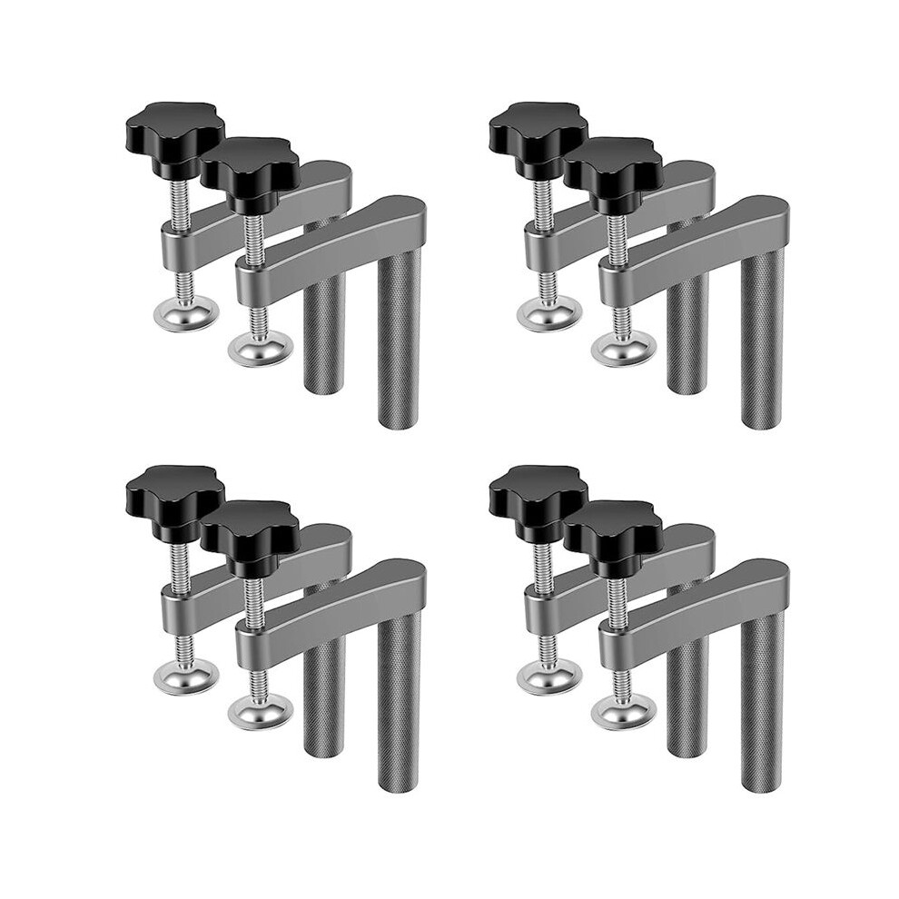 8Pcs Bench Dog Clamp Stainless Steel Dog Hole Clamp Adjustable Bench Desktop Clip For Woodworking (20Mm/0.79Inch) 4713530646568