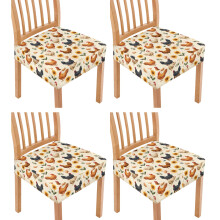Rooster Sunflower Chair Seat Covers Stretch Dustproof