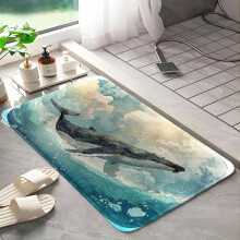 Whale Badetæppe Skridsikkert Memory Foam L