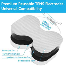 TENS Unit Replacement Pads - 4.5x6In Large Butterfly Shaped Electrode Pads Universal Compatibility, Pack of 10
