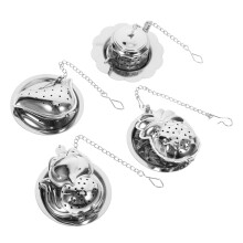 Stainless Steel Tea Infuser Set 4 Pieces for Restaurant Use