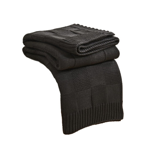 Knitted Acrylic Camping Blanket for Home and Office Use