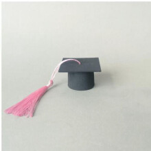 Doctoral Cap Cupcake Toppers Graduation Decoration 10pcs