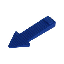 Silicone Door Stopper Wedge Blue 4.25 Inches