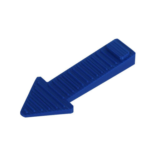 Silicone Door Stopper Wedge Blue 4.25 Inches