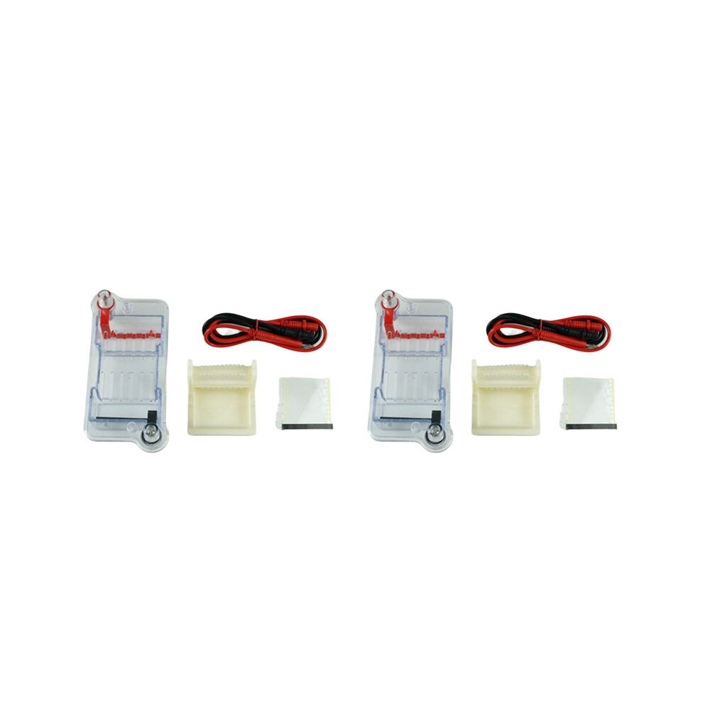 2X Horizontal Electrophoresis Tank Electrophoresis Tank Biological Instrument Molecular Separation Teaching Instrument 4713379826923