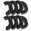 Silicone Wok Handle Covers 8 Pcs Black 1