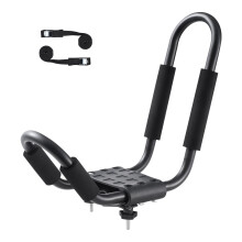 Kayak Car Rack J-Bar Set with Cushioning Straps 2-Pack