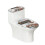 Toiletbetræksæt Stretch, maskinvaskbart, 2 dele 1