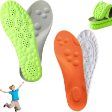 Footstr Insoles, 2025 Upgraded Arch Support Shoe Inserts for Heel Pain Relief, Breathable Cushion Insoles, for Women Men Kids Youth