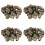 80 Pieces M6x 15mm Hexagon Socket Screw Thread Insert Nut for Wood 1