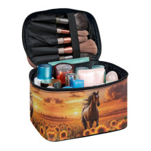 Draagbaar en duurzaam make-up tasje voor op reis en thuis (1 stuk)