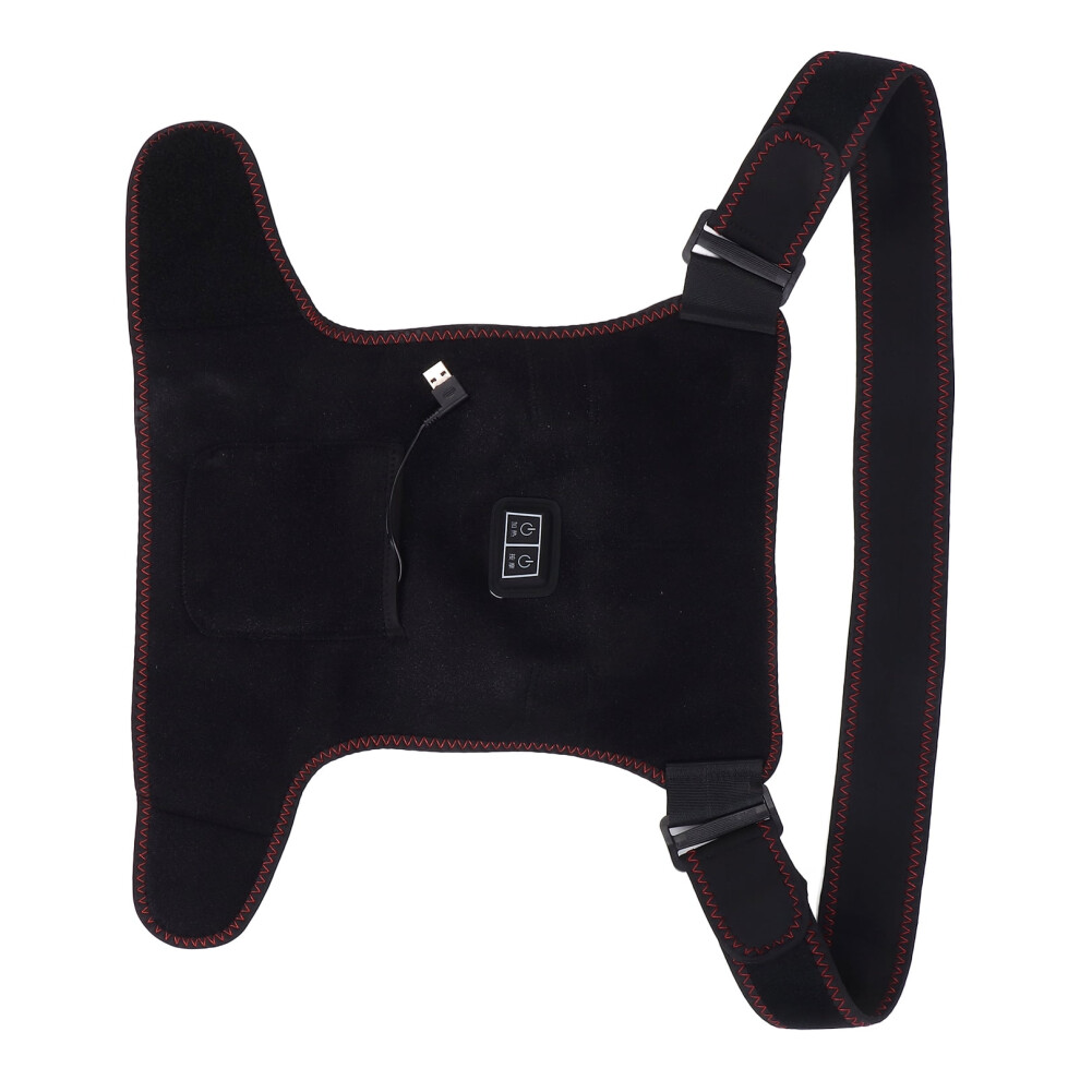Heated Shoulder Compression Wrap with 3 Heat Levels for