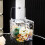 AuroraX desk trash can plastic 2.6L push-button lid 5
