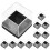 Rock Display Clear Cube Storage for Hobbyists 15 Set 1