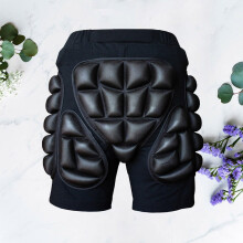 Black EVA hockey pants for skiing and cycling protection 1
