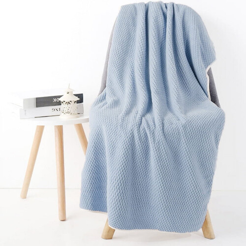 Pineapple Grid Bath Towel Coral Fleece Unisex 2