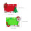Green DIY Photo Frame Creative Picture Holder 2 pcs 7.7 x 5