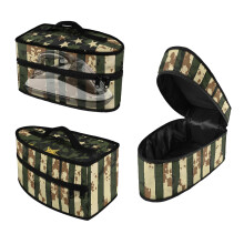 Borsa portaoggetti in ferro con mimetica bandiera americana, custodia protettiva da viaggio