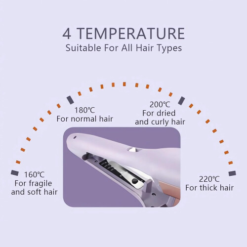 Ondulator French Wave în formă de S, 4 setări de temperatură 2